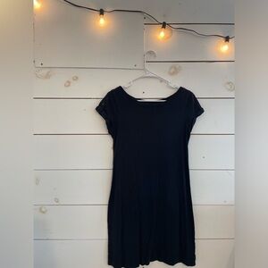 Banana Republic Black Tshirt Dress